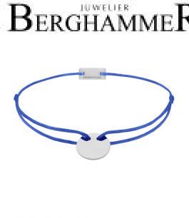Filo Armband Textil Blitzblau 925 Silber rhodiniert 21200010