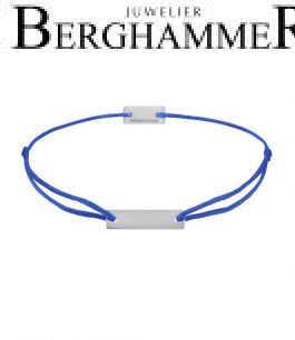 Filo Armband Textil Blitzblau 925 Silber rhodiniert 21200047