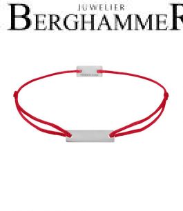 Filo Armband Textil Rot 925 Silber rhodiniert 21200051