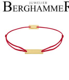 Filo Armband Textil Rot 925 Silber gelbgold vergoldet 21200057