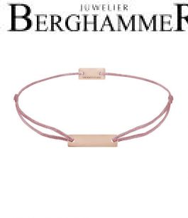 Filo Armband Textil Camel 925 Silber roségold vergoldet 21200062
