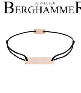 Filo Armband Textil Schwarz 925 Silber roségold vergoldet 21200101