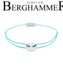 Filo Armband Textil Hellblau 925 Silber rhodiniert 21200145