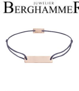 Filo Armband Textil Grau-Lila 925 Silber roségold vergoldet 21200148