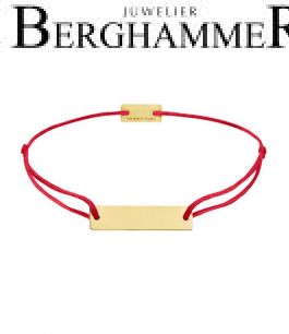 Filo Armband Textil Rot 925 Silber gelbgold vergoldet 21200149