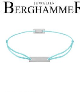 Filo Armband Textil Hellblau 925 Silber rhodiniert 21200152