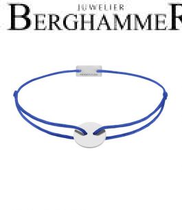 Filo Armband Textil Blitzblau 925 Silber rhodiniert 21200182