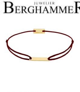 Filo Armband Textil Braun 750 Gold gelbgold 21200187
