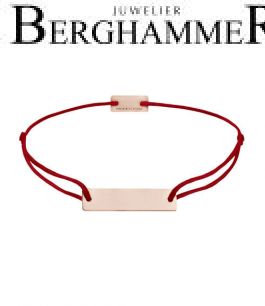 Filo Armband Textil Weinrot 925 Silber roségold vergoldet 21200189