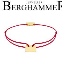 Filo Armband Textil Rot 925 Silber gelbgold vergoldet 21200285