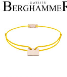 Filo Armband Textil Gelb 925 Silber roségold vergoldet 21200288