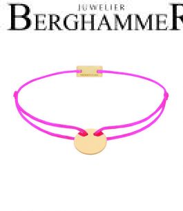 Filo Armband Textil Neon-Pink 750 Gold gelbgold 21200433