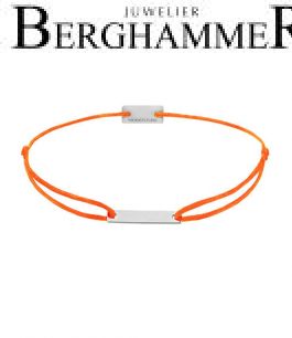 Filo Armband Textil Neon-Orange 750 Gold weißgold 21200501