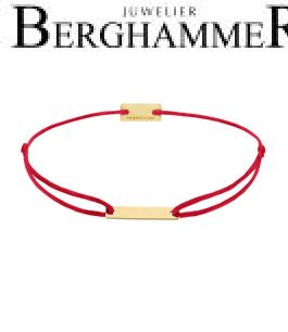 Filo Armband Textil Rot 750 Gold gelbgold 21200504