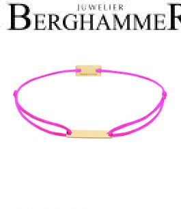 Filo Armband Textil Neon-Pink 750 Gold gelbgold 21200524