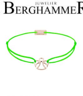 Filo Armband Textil Neon-Grün Engel 925 Silber roségold vergoldet 21200635