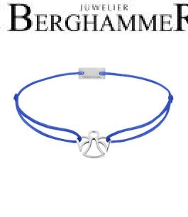 Filo Armband Textil Blitzblau Engel 925 Silber rhodiniert 21200641