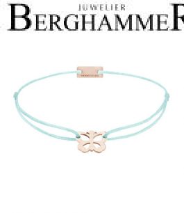 Filo Armband Textil Mint Schmetterling 925 Silber roségold vergoldet 21200798