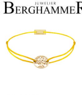 Filo Armband Textil Gelb Lebensbaum 925 Silber gelbgold vergoldet 21200989