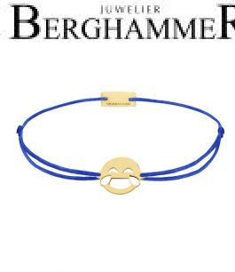 Filo Armband Textil Blitzblau Emoji One 1 925 Silber gelbgold vergoldet 21201247