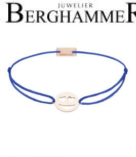 Filo Armband Textil Blitzblau Emoji One 2 925 Silber roségold vergoldet 21201343