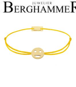 Filo Armband Textil Gelb Emoji One 5 925 Silber gelbgold vergoldet 21201526