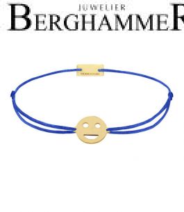 Filo Armband Textil Blitzblau Emoji One 5 925 Silber gelbgold vergoldet 21201535