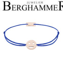 Filo Armband Textil Blitzblau Emoji One 5 925 Silber roségold vergoldet 21201559