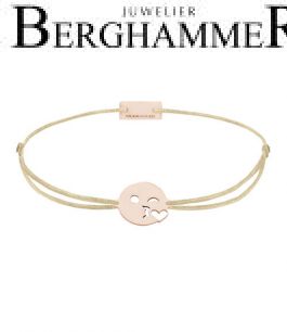 Filo Armband Textil Champagne Emoji One 6 925 Silber roségold vergoldet 21201618
