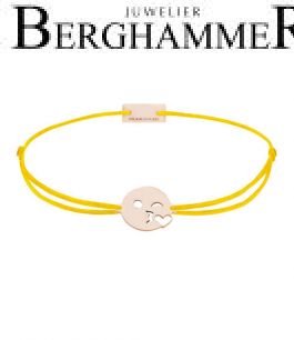 Filo Armband Textil Gelb Emoji One 6 925 Silber roségold vergoldet 21201621