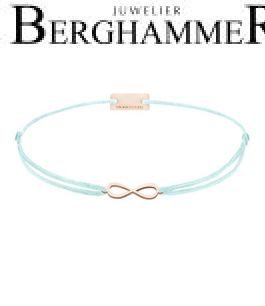 Filo Armband Textil Mint Infinity 925 Silber roségold vergoldet 21201779