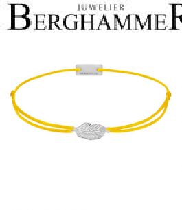 Filo Armband Textil Gelb 925 Silber rhodiniert 21201797