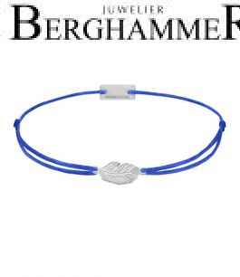 Filo Armband Textil Blitzblau 925 Silber rhodiniert 21201806