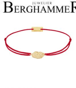 Filo Armband Textil Rot 925 Silber gelbgold vergoldet 21201816