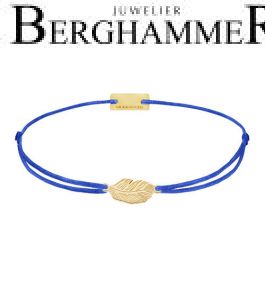 Filo Armband Textil Blitzblau 925 Silber gelbgold vergoldet 21201830