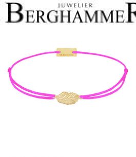 Filo Armband Textil Neon-Pink 925 Silber gelbgold vergoldet 21201838