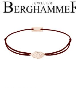 Filo Armband Textil Braun 925 Silber roségold vergoldet 21201847