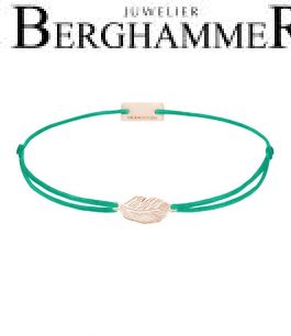 Filo Armband Textil Grasgrün 925 Silber roségold vergoldet 21201857