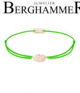 Filo Armband Textil Neon-Grün 925 Silber roségold vergoldet 21201858