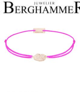 Filo Armband Textil Neon-Pink 925 Silber roségold vergoldet 21201862