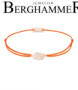 Filo Armband Textil Neon-Orange 925 Silber roségold vergoldet 21201863