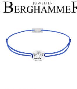 Filo Armband Textil Blitzblau Schutzengel 925 Silber rhodiniert 21202172