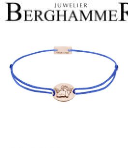 Filo Armband Textil Blitzblau Schutzengel 925 Silber roségold vergoldet 21202220