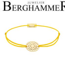 Filo Armband Textil Gelb Sonne 925 Silber gelbgold vergoldet 21202259