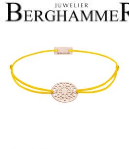Filo Armband Textil Gelb Sonne 925 Silber roségold vergoldet 21202283