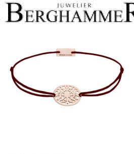 Filo Armband Textil Braun Sonne 925 Silber roségold vergoldet 21202285