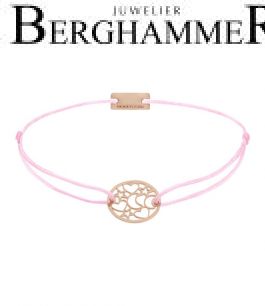 Filo Armband Textil Rosa Nachhimmel 925 Silber roségold vergoldet 21202503