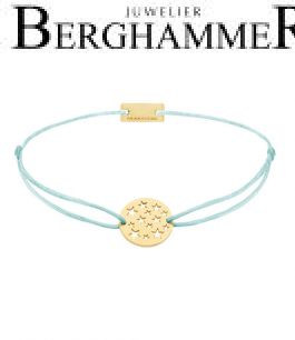 Filo Armband Textil Mint Sterne 925 Silber gelbgold vergoldet 21202633