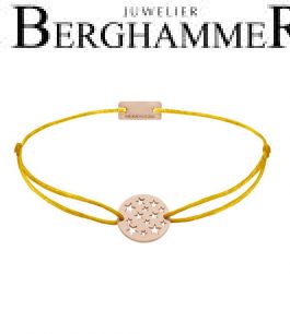Filo Armband Textil Gelb Sterne 925 Silber roségold vergoldet 21202651