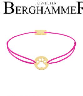 Filo Armband Textil Neon-Pink 925 Silber gelbgold vergoldet 21202790